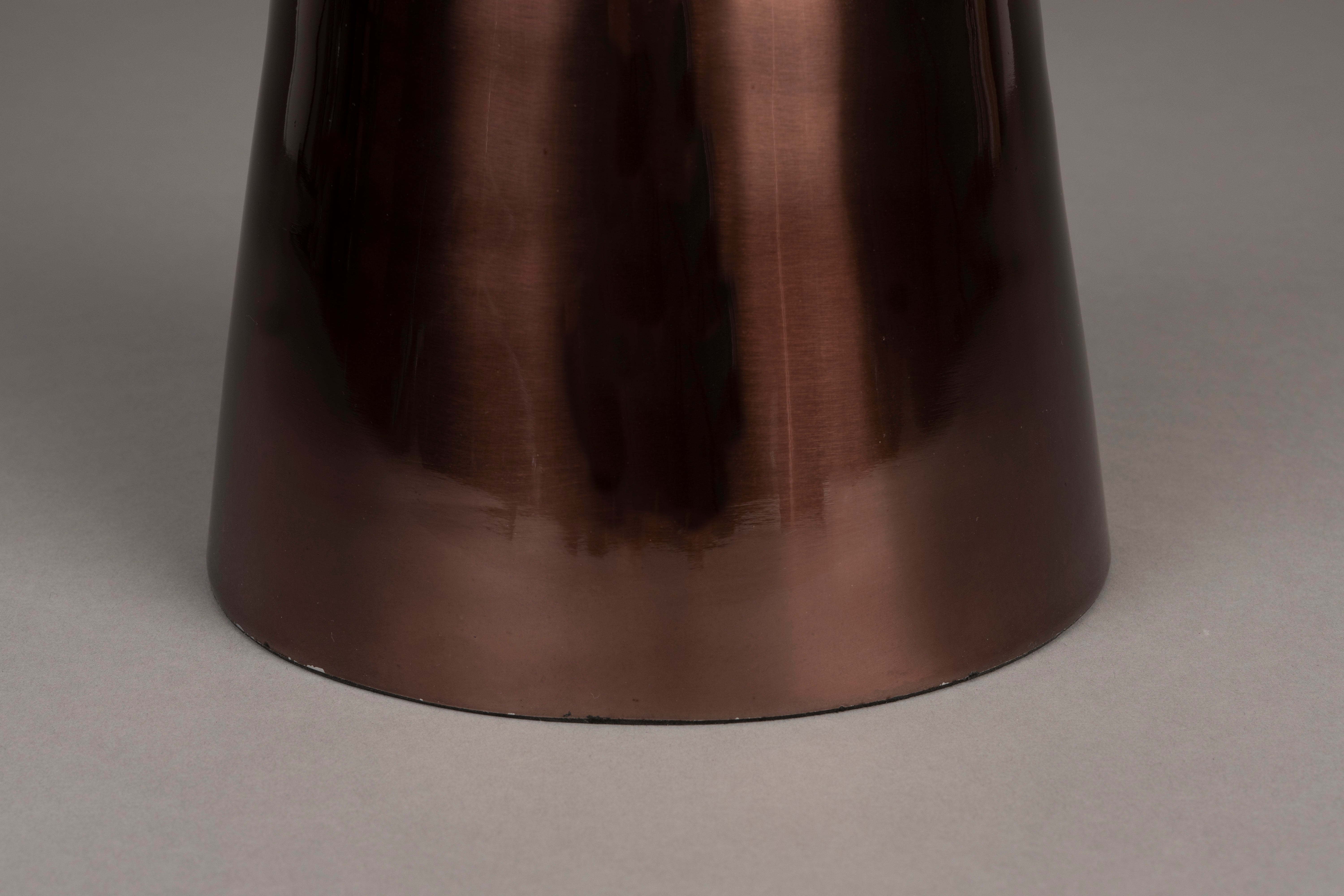 Dutchbone Mount Bronze & Brown Marble Side Table Small